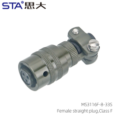 MS3116F-8-33S Straight Plug