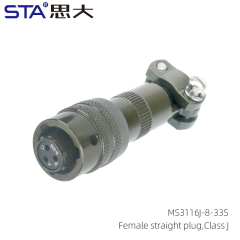 MS3116J-8-33S Straight Plug