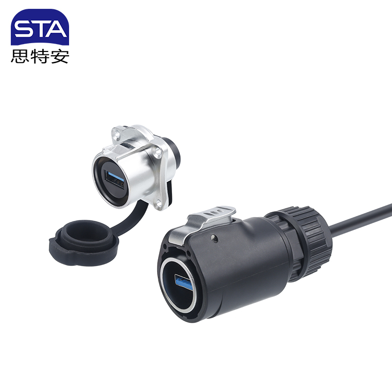 SL24 USB Aviation plug IP68 Waterproof Connector