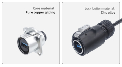 SL24 USB Aviation plug IP68 Waterproof Connector