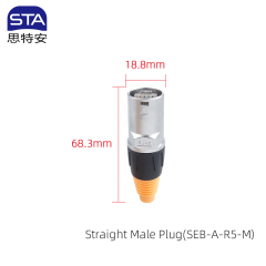 Straight Male Plug