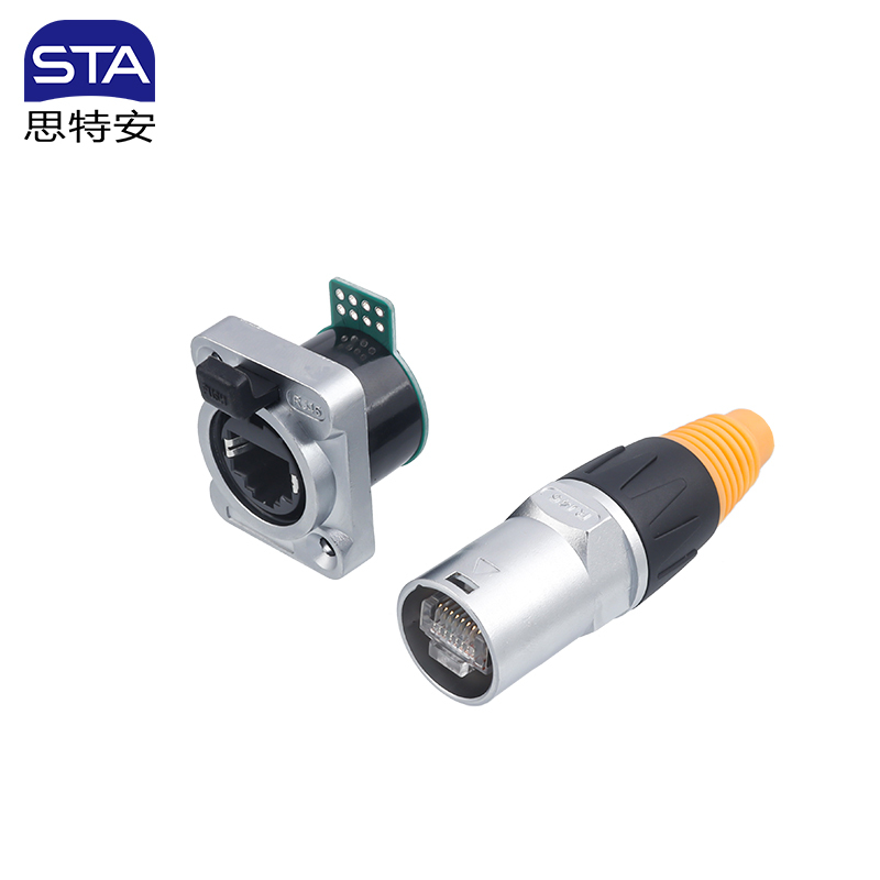 SEB RJ45 Waterproof Connector IP67 | Push-Lock CAT6A & CAT5e