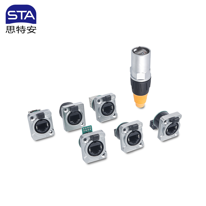 SEB RJ45 Waterproof Connector IP67 | Push-Lock CAT6A & CAT5e