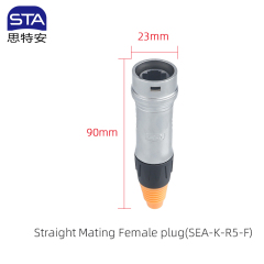 Straight Mating Female plug