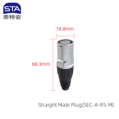 Straight Male Plug