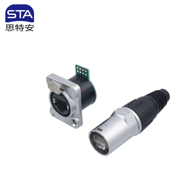 SEC RJ45 Connector IP54 | Push-Lock Industrial Ethernet
