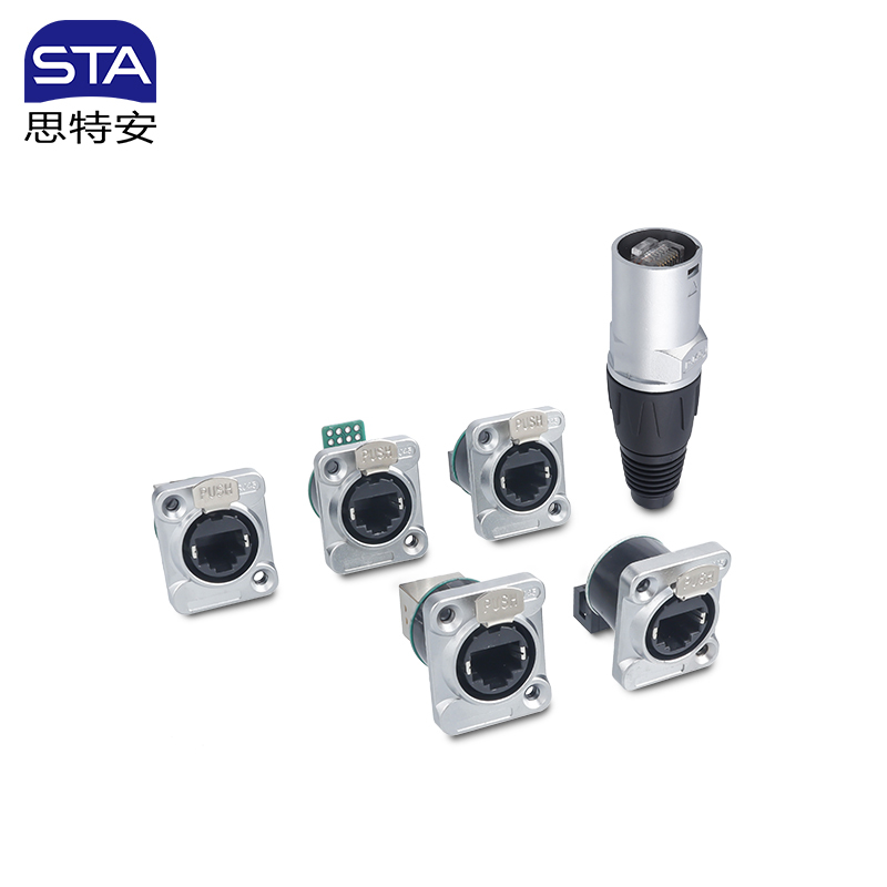 SEC RJ45 Connector IP54 | Push-Lock Industrial Ethernet