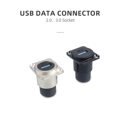 SE USB 3.0 Waterproof Double Female Socket IP65 | Panel Mount