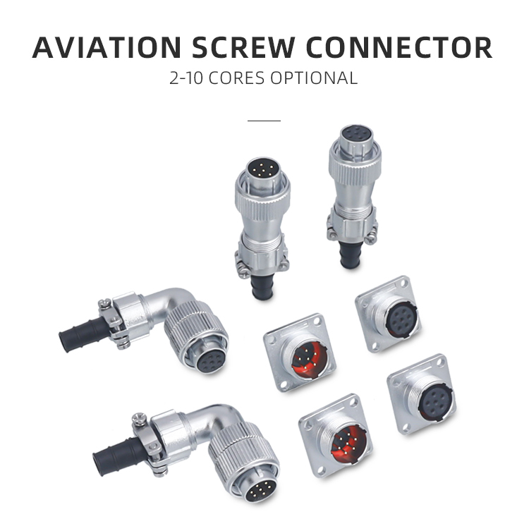 SD16 Industrial IP65 Metal Connector | High-Current Threaded Plug