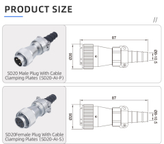 SD20 Connector: IP65 Waterproof Metal Aviation Plug & Socket