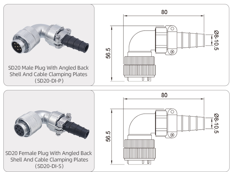 SD20 Connector: IP65 Waterproof Metal Aviation Plug & Socket