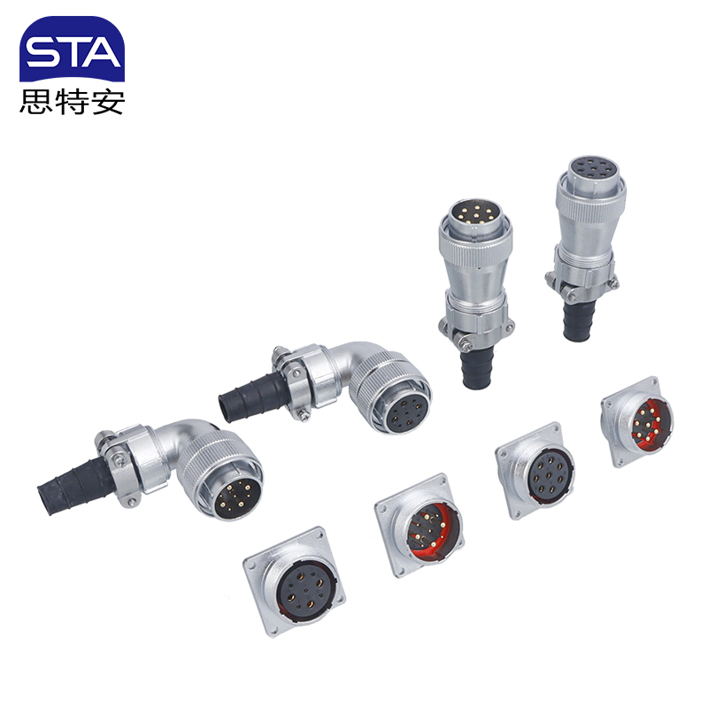SD28 Connector: IP65 Heavy-Duty Metal Threaded Waterproof Plug & Receptacle