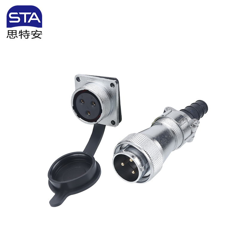 SD24 Connector: IP65 Metal Threaded Waterproof Aviation Plug & Receptacle