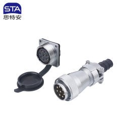 SD28 Connector: IP65 Heavy-Duty Metal Threaded Waterproof Plug & Receptacle