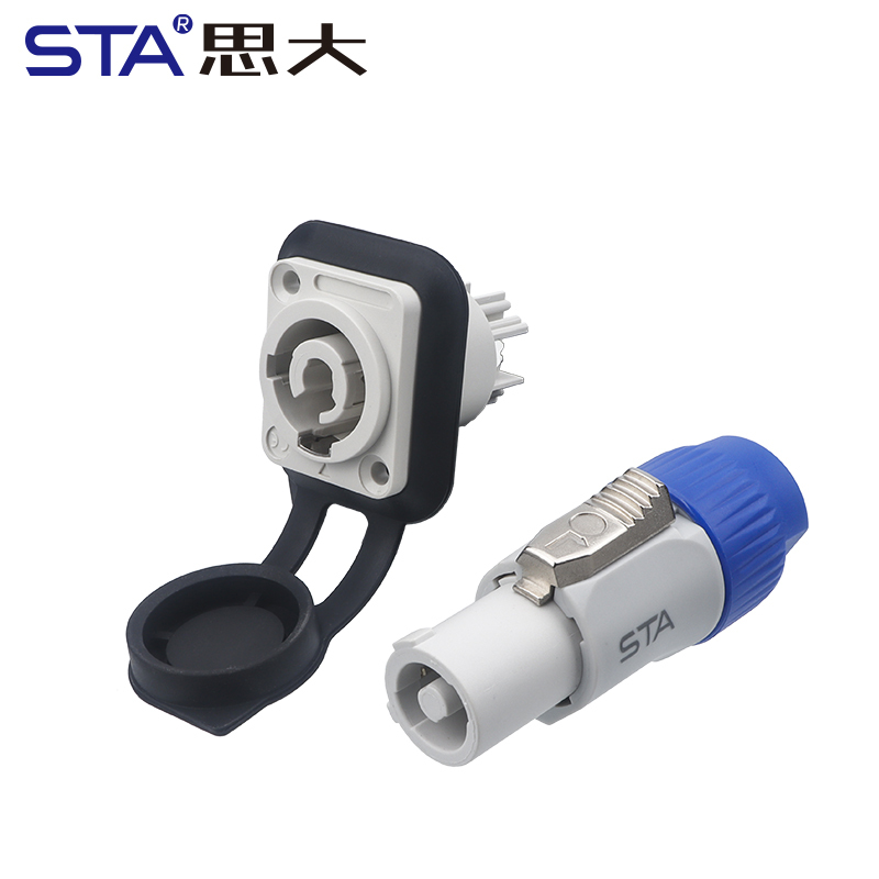 SNC Connector: IP54 3 Pin 20A Lockable Power Plug for LED & Stage Lighting