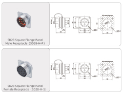 SD28 Connector: IP65 Heavy-Duty Metal Threaded Waterproof Plug & Receptacle