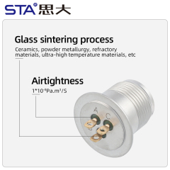 Sensor MIL-C-5015 Airtight Aviation Socket Waterproof Connector Glass Sintered 316L Stainless Steel Male Plug