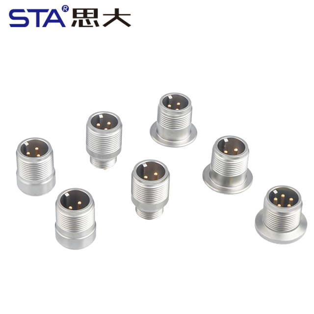Sensor MIL-C-5015 Airtight Aviation Socket Waterproof Connector Glass Sintered 316L Stainless Steel Male Plug