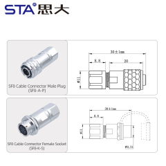 SF8 Connector: IP44 Metal 8 Pin Aviation Plug for LED & Automotive