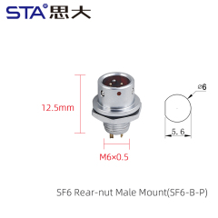 Front Mount Male Receptacle