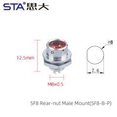 Front Mount Male Receptacle
