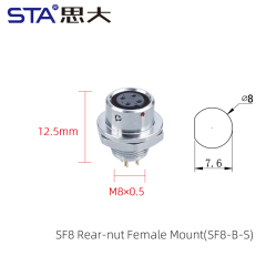Front Mount Female Receptacle