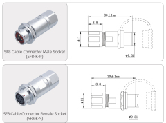 SF8 Connector: IP44 Metal 8 Pin Aviation Plug for LED & Automotive