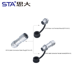 SF10 Connector: IP44 Metal 2/3/4/5 Pin Circular Plug & Socket