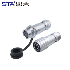 SF12 Connector: IP44 Push-Pull Self-Locking Metal Aviation Plug