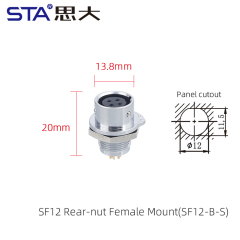 Front Mount Female Receptacle