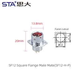 Square Flange Male Socket