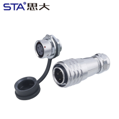 SF16 Connector: IP44 Push-Pull Self-Locking Metal Aviation Plug
