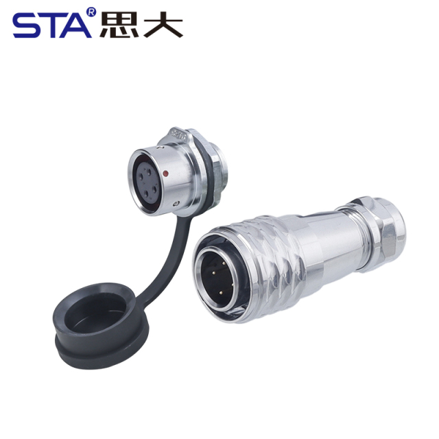 SF16 Connector: IP44 Push-Pull Self-Locking Metal Aviation Plug
