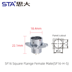 Square Flange Female Socket
