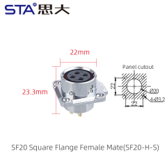 Square Flange Female Socket