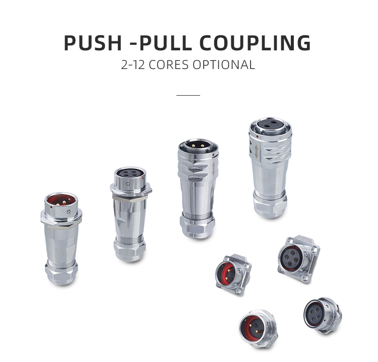 SF20 Metal Push-Pull Connector: High-Power IP67 Waterproof Solution