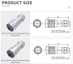 SF20 Metal Push-Pull Connector: High-Power IP67 Waterproof Solution