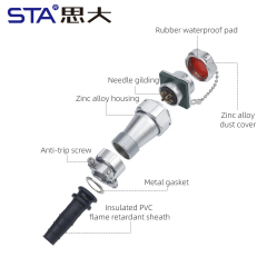 STA SK16 Series: IP67 Bayonet Waterproof Aviation Connector