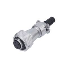 Female Plug With Cable Clamping Plates