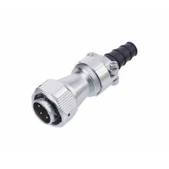 Male Plug With Cable Clamping Plates