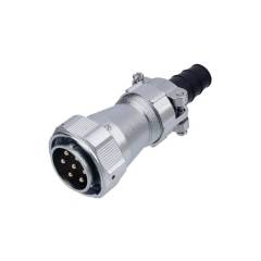 Male Plug With Cable Clamping Plates