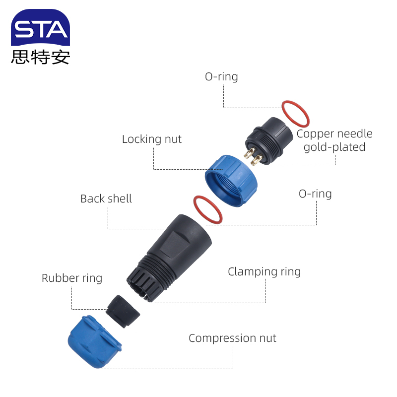SY21 Aviation plug:Quick-Lock Bayonet Plastic Waterproof Connector