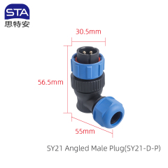Angled Male Plug