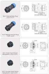SY21 Aviation plug:Quick-Lock Bayonet Plastic Waterproof Connector