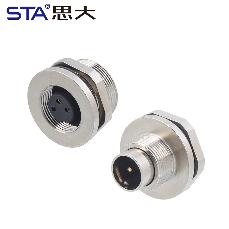 M9 Metal Solder Male/Female Front/Back Mount Socket Connector 2 3 4 5 6 7 8 Pins