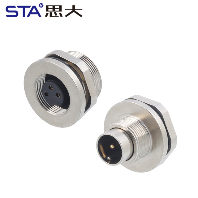 M9 Metal Solder Male/Female Front/Back Mount Socket Connector 2 3 4 5 6 7 8 Pins