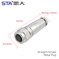 Straight Female Plug