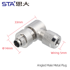 Angled Male Plug