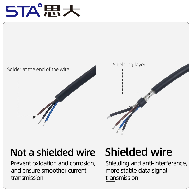 M9 IP67 Waterproof Straight / Angled Overmolded Plug Connector 2 3 4 5 6 7 8 Pins