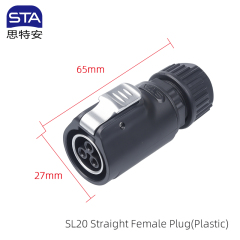 Straight Female Plug